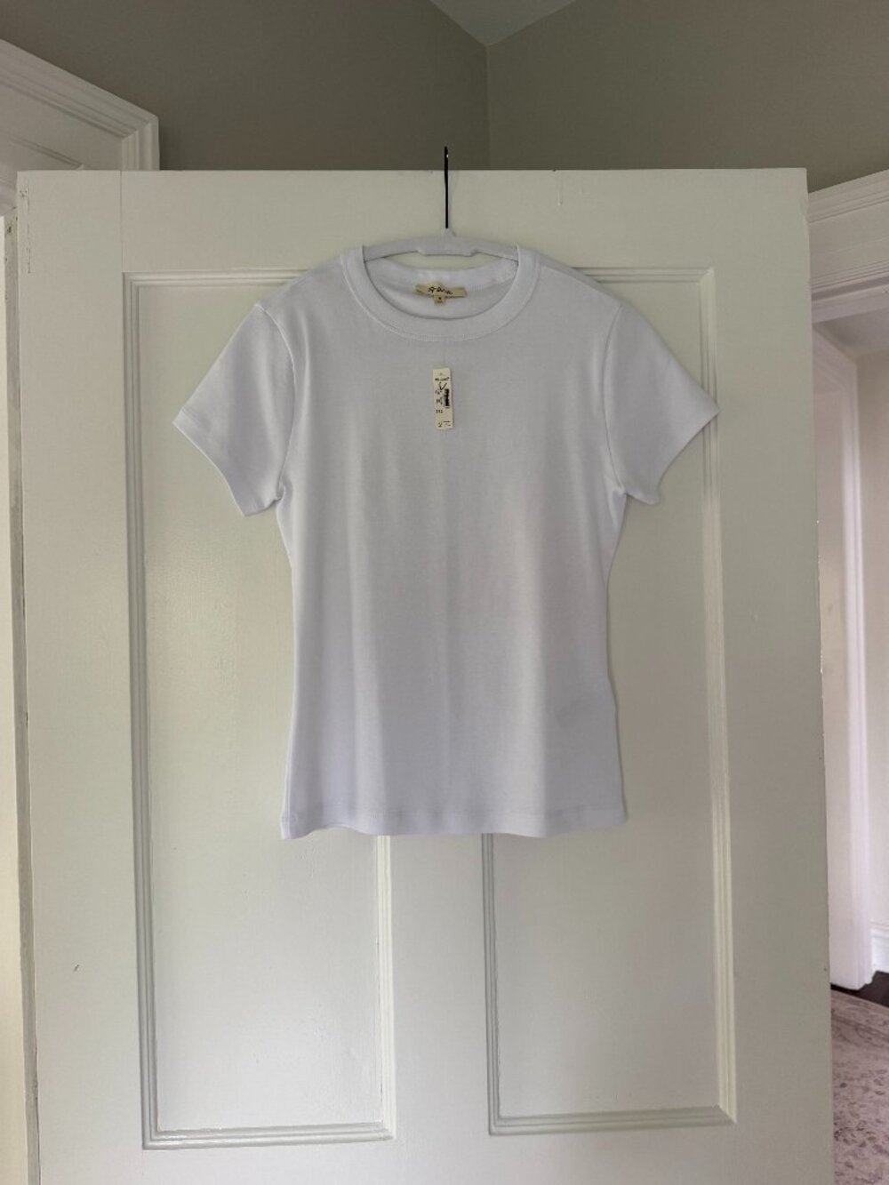NWT Madewell The '90s Crewneck Tee in Compact Cotton